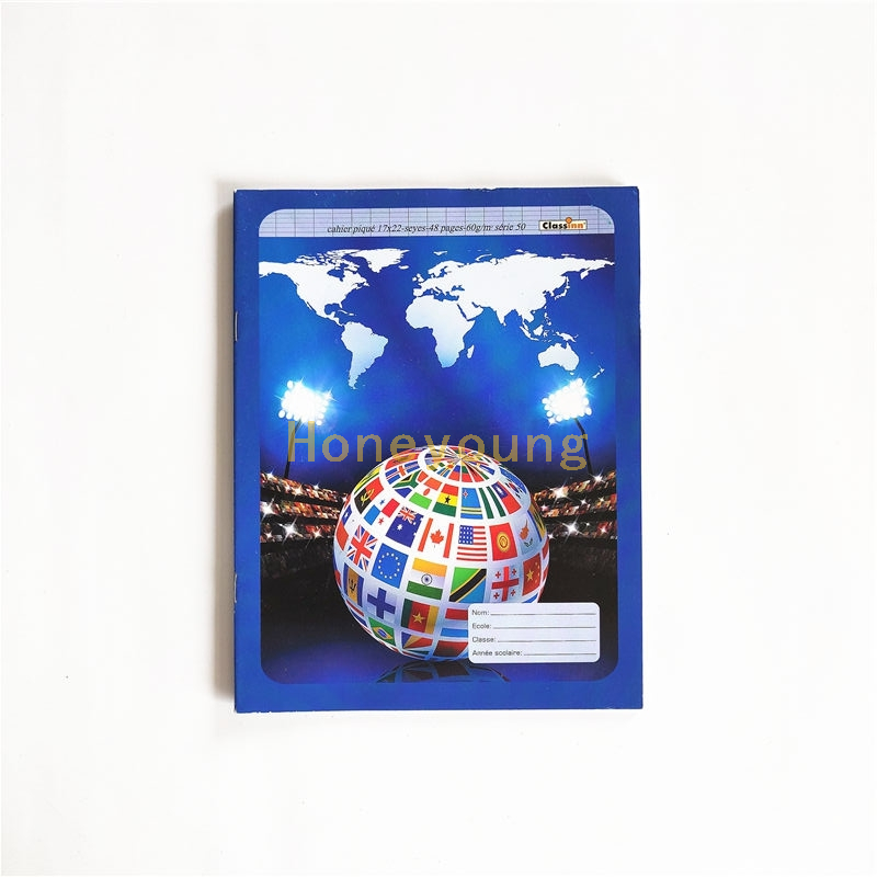 UV Coated World Map 60gsm Paper Printed Exercise Book Notebook Manufacturers FEB-12