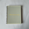 Simple Design Ivory Board Cover Metal Wire Spiral Notebook with Custom LOGO SN-38