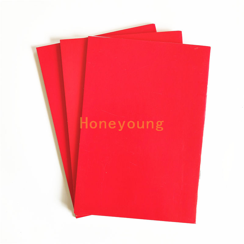 14.8X21cm Red Cover 60gsm Offset Paper 250g Ivory Board Cover School Notebook Exercise Book SCEB-5