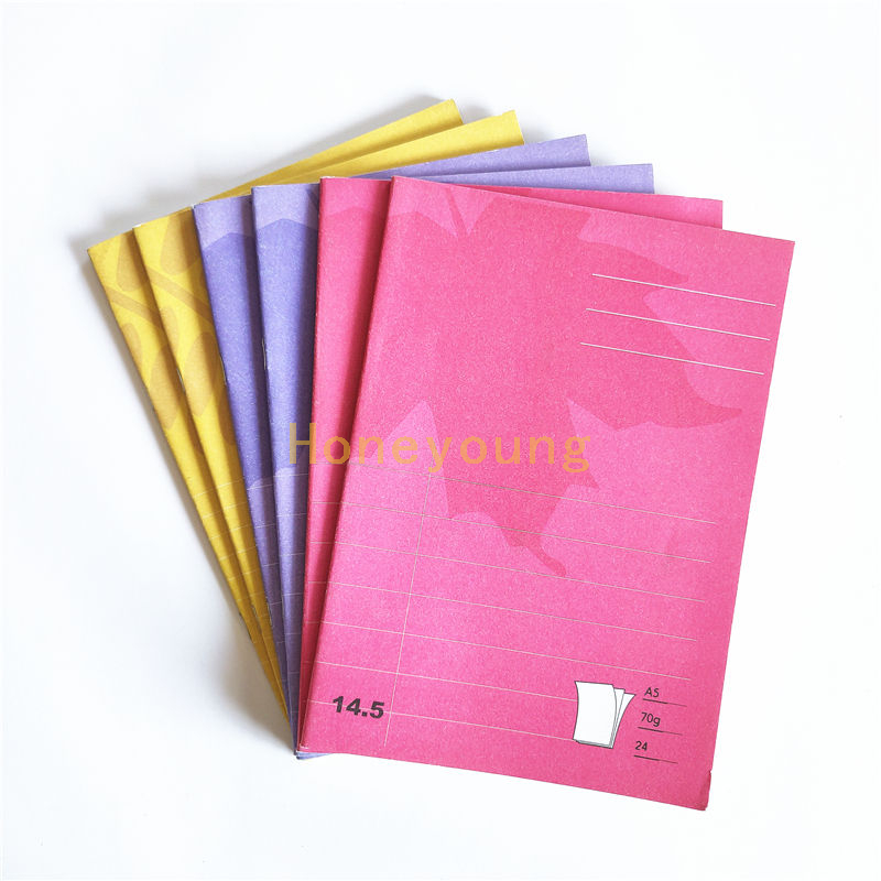 A5 Size Single Line Ruled 24 Sheets 70gsm Inside Paper Paper Cover Exercise Book SCEB-4